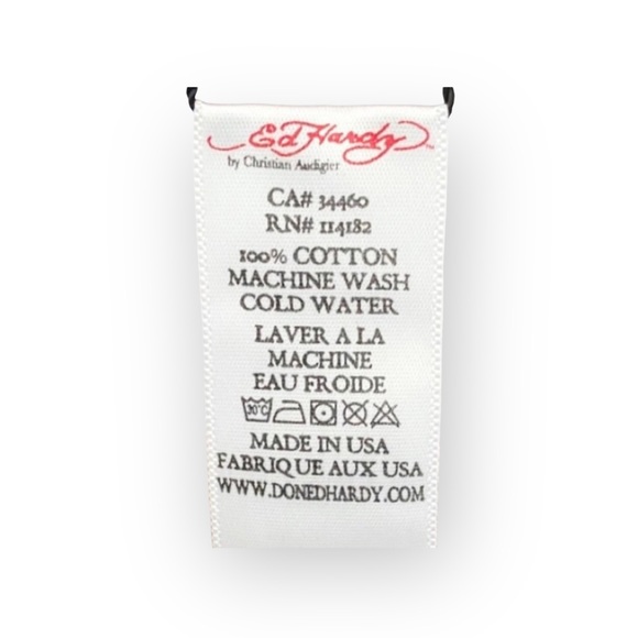 new Ed Hardy 𖦹 Punks Not Dead Barefoot Beach T Shirt Dress 𖦹 Cocoa Brown 𖦹 L - Picture 14 of 16